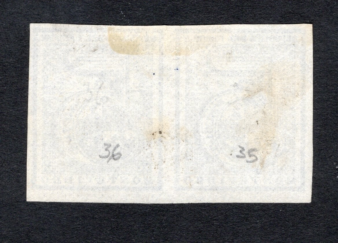 Uruguay 1866 pair of stamps Mi#28a pos 27+28 MNG