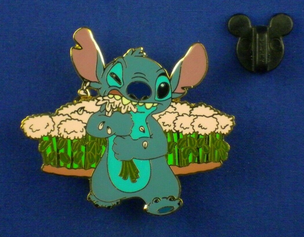 Stitch Eating Pink Flower May Flowers Mystery Set LE-1000 Pin