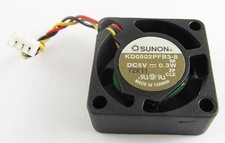 SUNON Mini DC Fan 25mmx25mmx10mm 25mm 2510 3pin Connector KD0502PFB3-8 5V 0.3W