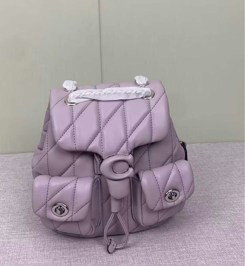 COACH Tabby Quilted Backpack Light Purple CU077 Outlet NEW COACH Tabby Quilted Backpack Light Purple CU077 Outlet NEW