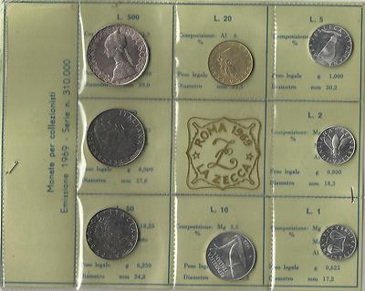 ITALIA REPUBBLICA 1969 DIVISIONALE SERIE ZECCA FDC | eBay