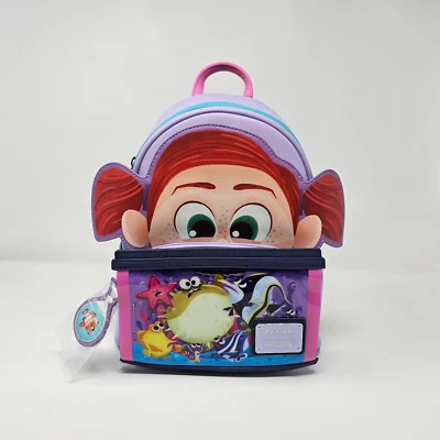 🌍📦 Disney Loungefly Pixar Findet Nemo Darla Mini Rucksack Backpack Sac à Dos - Bild 1 von 4