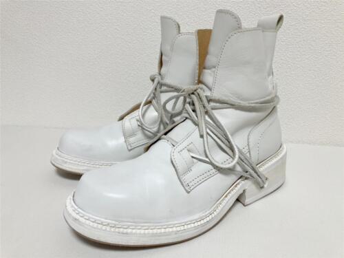 Bottes en dentelle cuir blanc Dirk Bikkembergs d'occasion 609 F 78 taille 40 - Photo 1/9