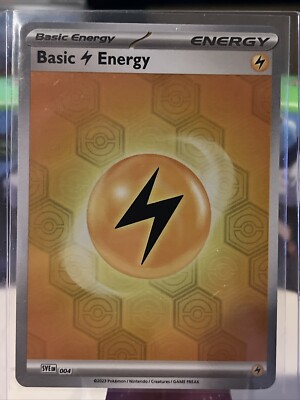 Pokemon TCG Shrouded Fable BASIC ENERGY 004 Electric Energy HOLO