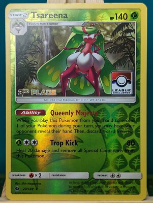 POKEMON - League Challenge - Tsareena (Reverse) 3rd Place - 20/149 - english