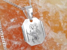 Christophorus Anhänger Silber 925  42 - 50 cm echt Sterlingsilber su349