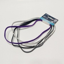 Goody Ouchless Elastic Headband 5 PCS Black Gray Purple White Zebra Headbands