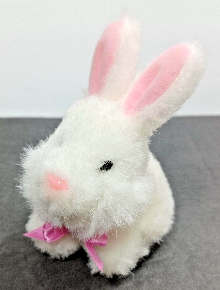 Vtg Hallmark Mini White Bunny Rabbit Plush 4