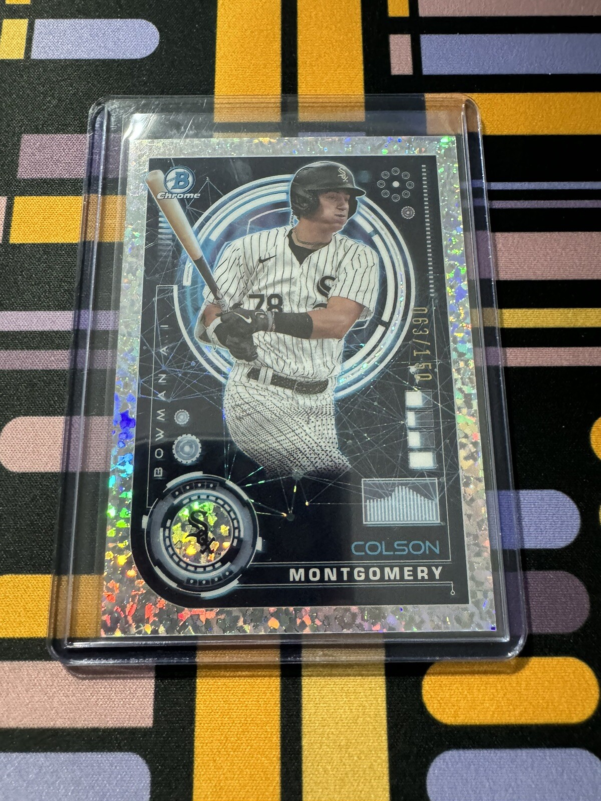 2024 Bowman COLSON MONTGOMERY White Sox Bowman AI Mini Diamond /150 BAI-9