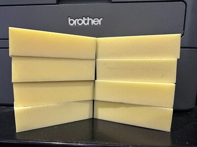 Dixon Buffer Block Yellow White Grit 3 Way 220/220 (pack of 8)