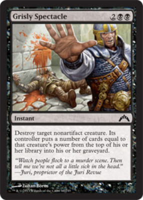 Grisly Spectacle Light Play, English Magic the Gathering MTG Gatecrash
