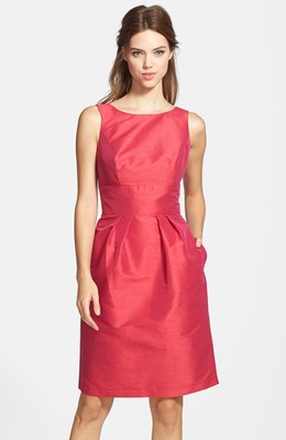 alfred sung boatneck sheath dress