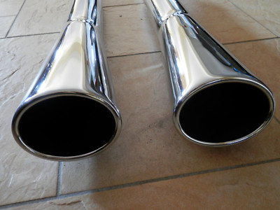 Wide Oval Bell Tip AUSPUFF HARLEY Road King Muffler Exhaust Schalldämpfer