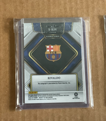 Rivaldo /20 Panini Select 直筆サインカード Rivaldo /20 Panini