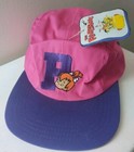 Flintstones Pebbles Bedrock P Pink/Purple Cap Cartoon Hanna-Barbera 1994 w/tags — photo 1