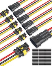 Conector de 3 pines impermeable, 16 AWG, 3 cables, conectores el ctricos automot