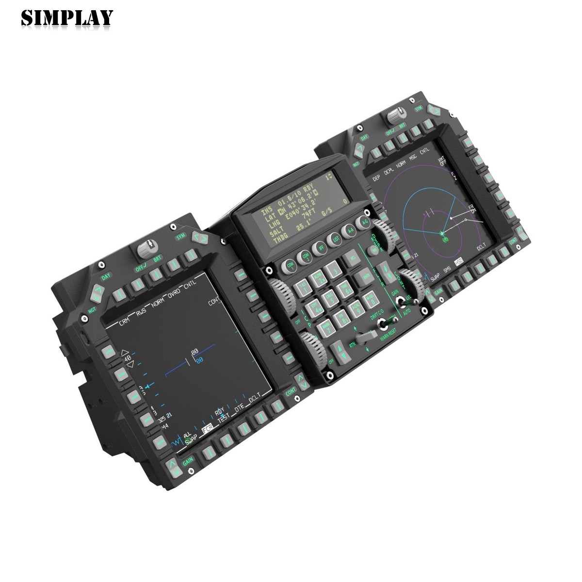 WINWING Viper MIP Multifunctional Flight Simulator Control Panel