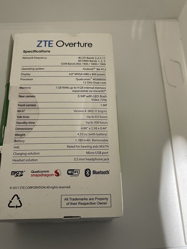 ZTE Overture Z995 (red CRICKET) - Imagen 4 de 4