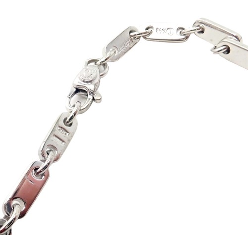 Authentic! Vinage Cartier 18k White Gold Fidelity Link Bracelet - Picture 4 of 5