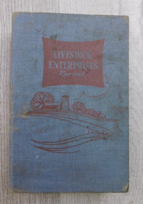 Livestock Enterprises Revised Coffey Jackson  HP Davis Vintage Farming Cows Book
