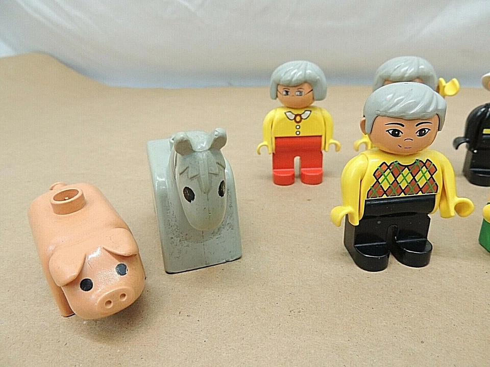 LEGO DUPLO PERSONAS, FIGURAS, ANIMALES, 2-1/4", LOTE DE 14 CUIDADORES DE ZOOLÓGICOS, BOMBEROS, POLICÍA Foto 2 de 4