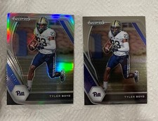 2021 Prizm Draft Picks #38 Tyler Boyd Silver Holo & Base 2 Card lot Bengals