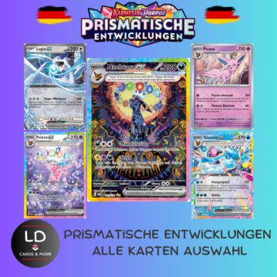   Pokemon Prismatische Entwicklungen KP08.5 Karten Auswahl DE NM - Nachtara Ex  