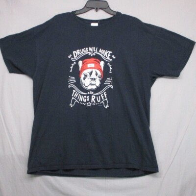 D.A.R.E Graphic Print T-Shirt Black Men Size | XL