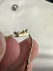 14K Tricolor Gold Textured Graduated Link Necklace Italy 16" [N94] — photo 9