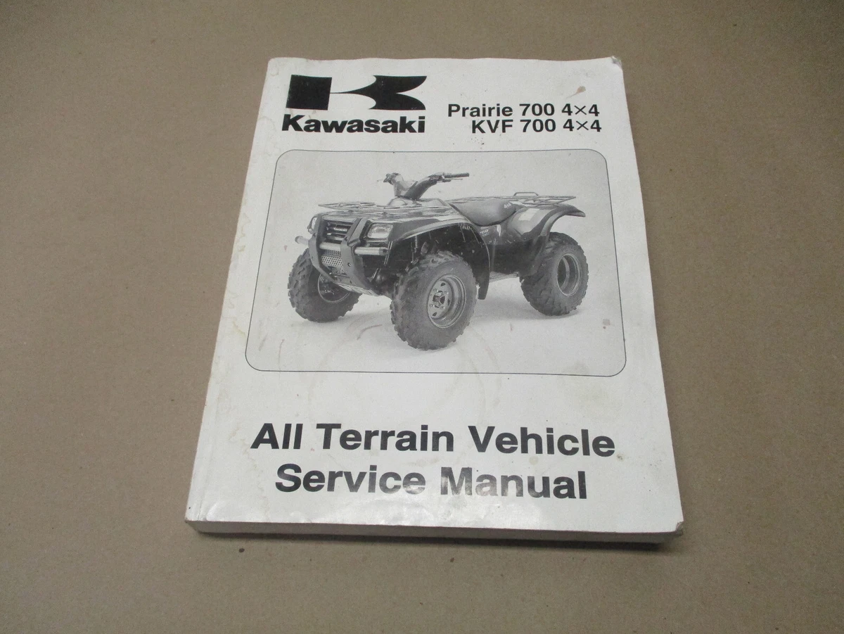 Kawasaki ATV 2004 Service Shop Repair Manual Prairie KVF 700 04