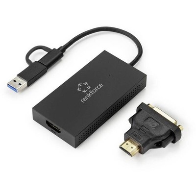 Renkforce Rf-4715072 External Graphics Card USB Type a C Ddr3 HDMI DVI - Wie Neu