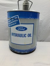 Vintage Ford Hydraulic Oil 5 Gallon Can 1964 Central Can Co Chicago