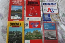6 x VINTAGE MAPS OF AREAS OF SCOTLAND See listing for details
