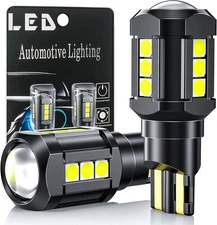 2X T15 921 912 LED Reverse Backup Light Bulbs W16W 916 6000K Super Bright White