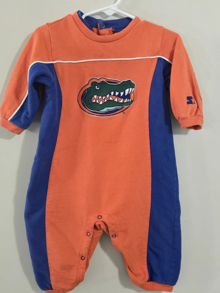 Mono Mameluco Bordado Vintage Años 90 Universidad de Florida Gators Bebé 12m Foto 2 de 4