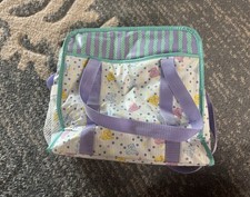 Vintage Ross Pediatrics Similac Diaper Bag Teddy Bears Pastel 90s Plastic Vinyl
