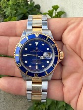Rolex Submariner Blue Mens Watch - 16613