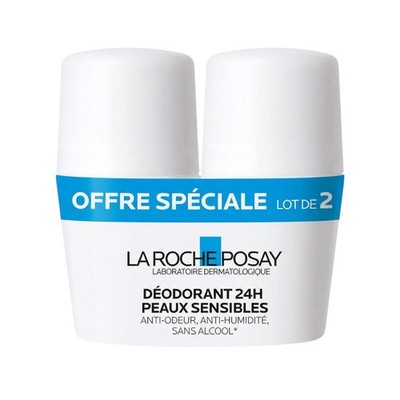 La Roche-Posay Deodorant 24H Sensitive Skin Roll-On Duo 50ml x2