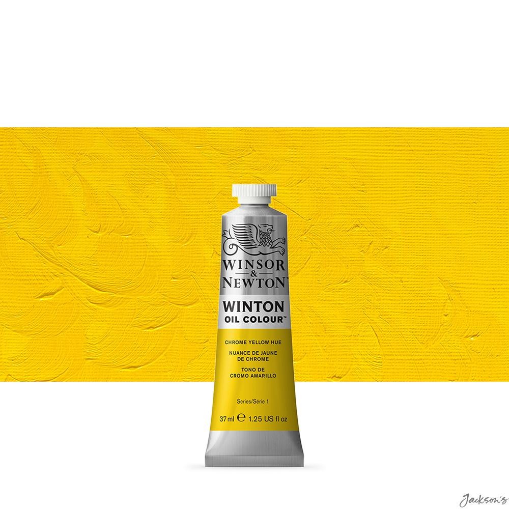 Winsor & Newton Winton Oil Paint Tube 37ml Chrome Yellow Hue Colour