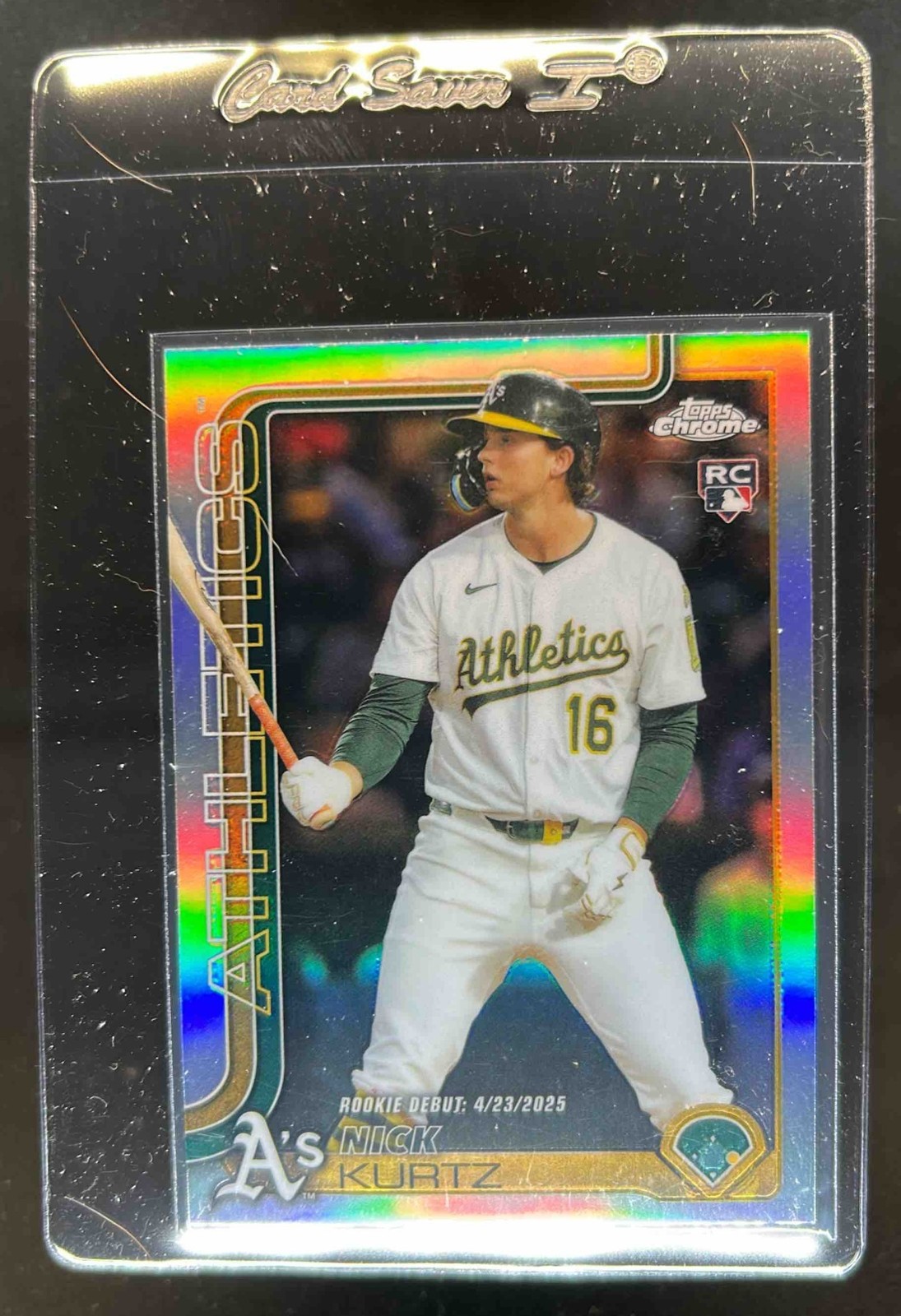2025 Topps Chrome Update Nick Kurtz RC Refractor #USC180 Athletics