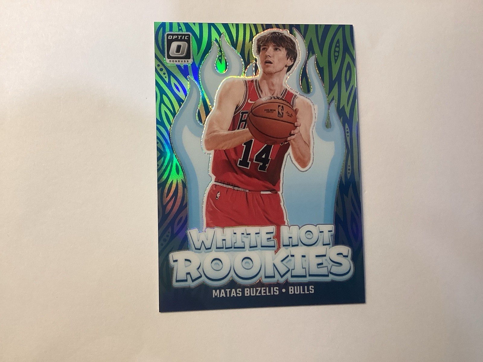 2024-25 Panini Donruss Optic Matas Buzelis #10 White Hot Rookies RC Bulls /199