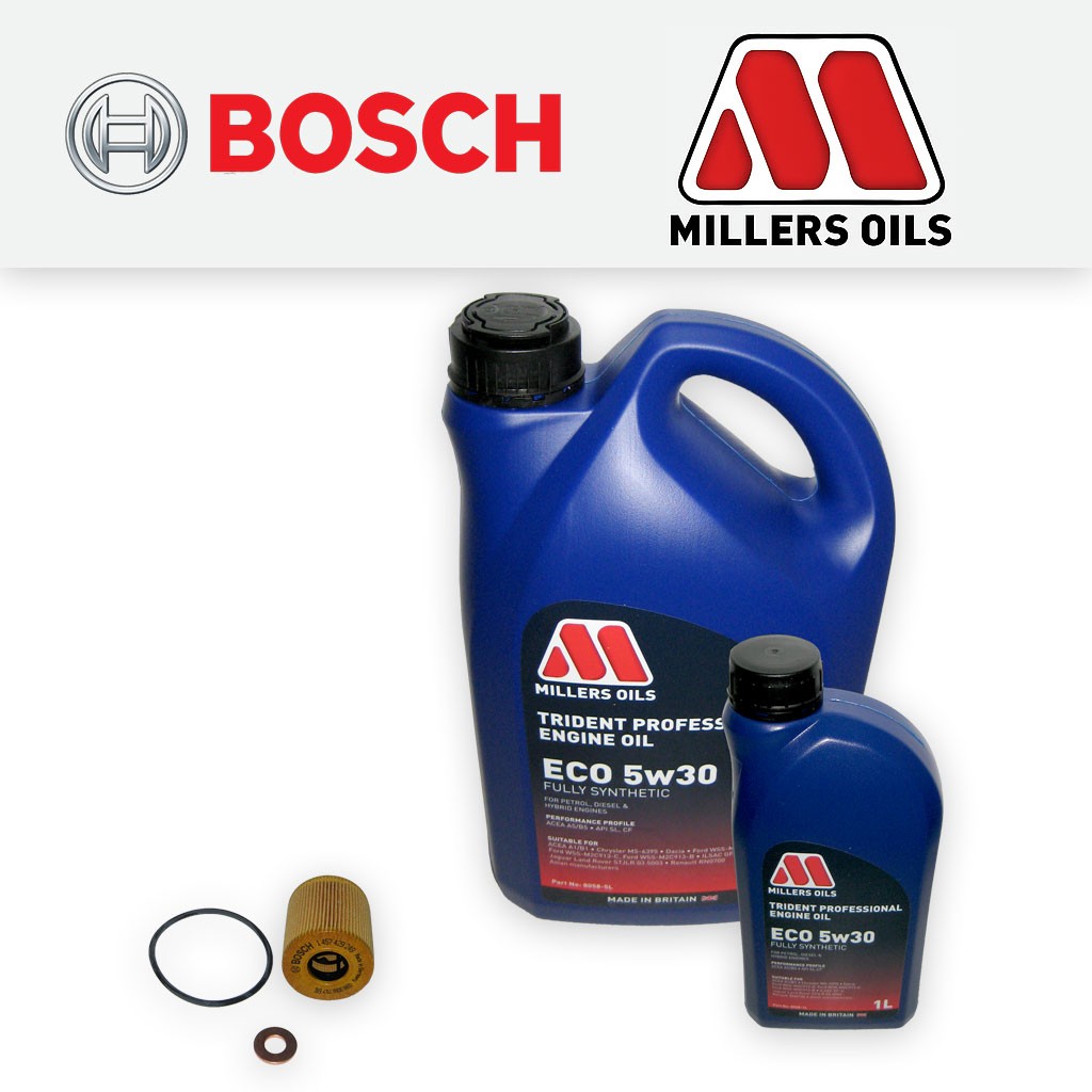 SERVICE KIT for FORD FOCUS MK3 2.0 TDCI OIL FILTER +6L MILLERS FS OIL 2010-2017