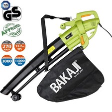 Aspiratore per foglie Trituratore e Soffiatore Elettrico 3000W Aspirafoglie 3in1