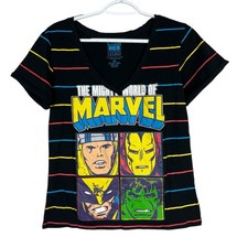 Camiseta gráfica para mujer Marvel talla pequeña Thor Iron Man Wolverine Hulk