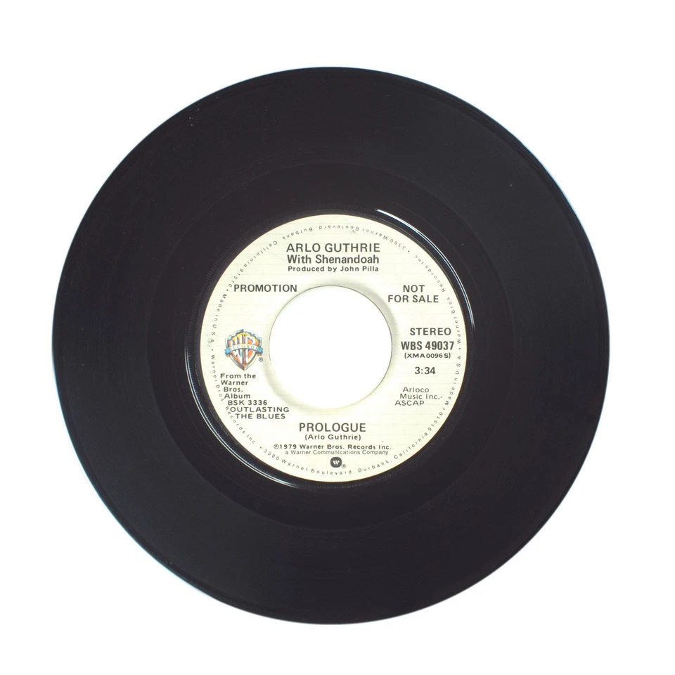 Arlo Guthrie; Shenandoah - Prologue - Vinyl Record 45 RPM 7" - Image 2 of 2