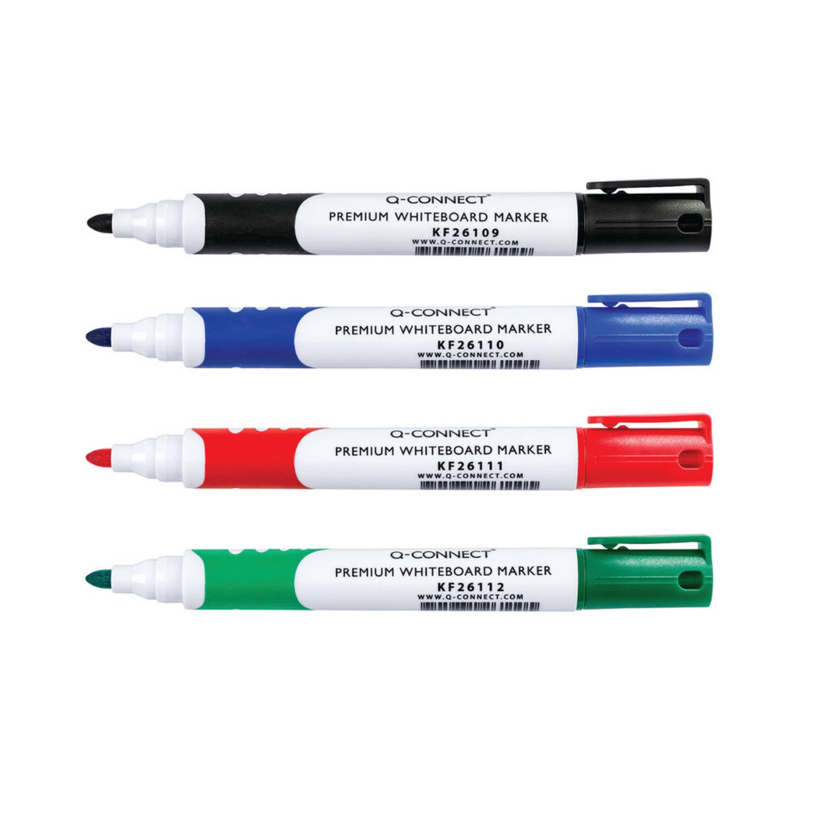 Q-Connect  Premium Whiteboard Marker Bullet Tip Assorted Pk 4 -  - Image 2