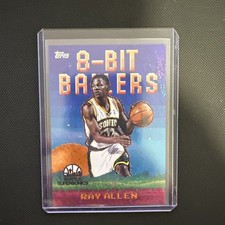 2025-26 Topps Ray Allen Orange Foil #/25 8-Bit Ballers Insert SP