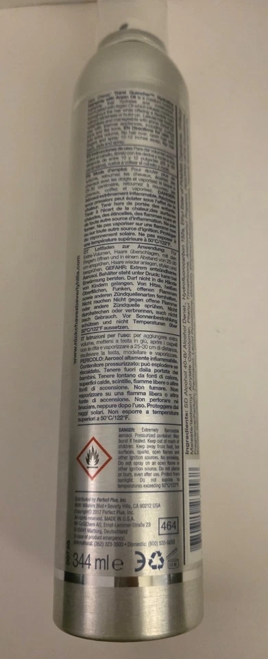 Nick Chavez Beverly Hills Thirst Quencher Hydrating Hairspray Argan Oil 10oz NEW - Image 4 of 4