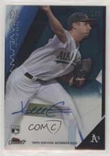 2015 Topps Finest Auto Blue Refractor 3/150 Kendall Graveman #FA-KG Auto s3g
