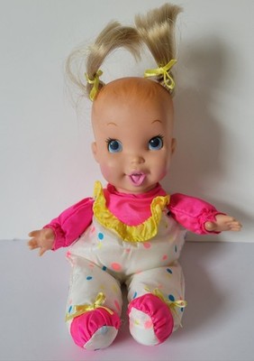 Baby Funtime Tumbles Surprise 9  Doll Weighted Head Somersaults Toy Biz 1996 VTG